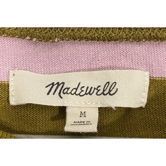 Madewell Women's Parkview striped Henley Tee Rugby Stripe women’s M boxy - Picture 5 of 10
